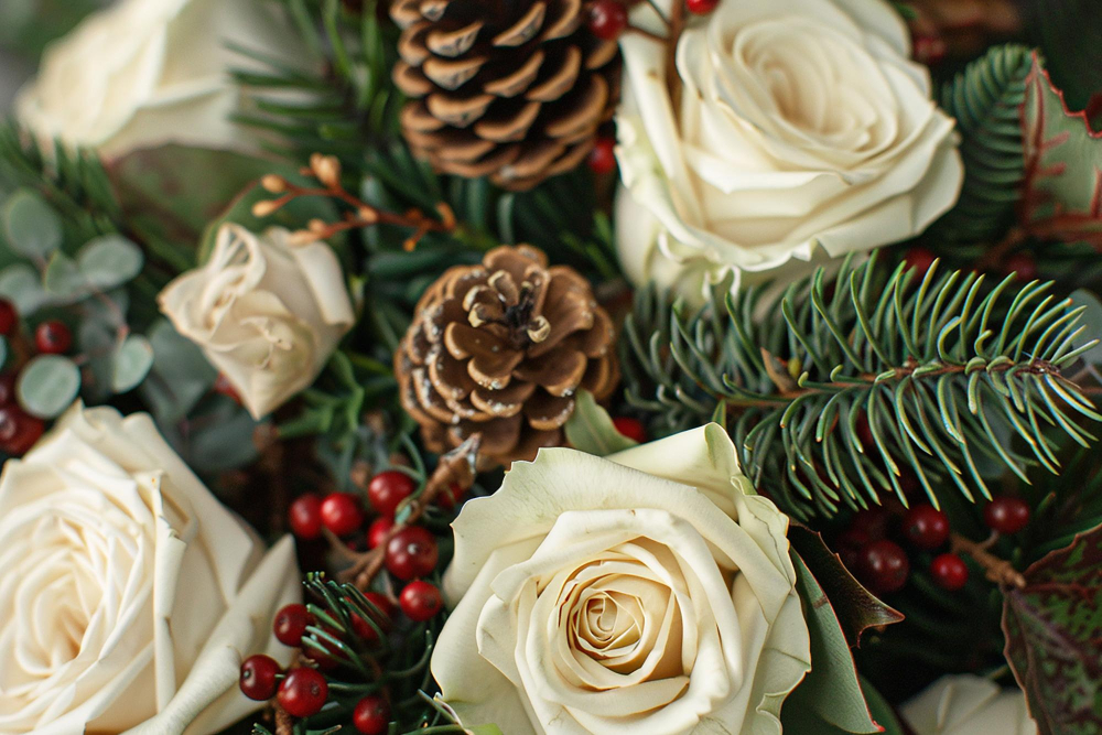 Atelier floral de Noël avec Sandra
